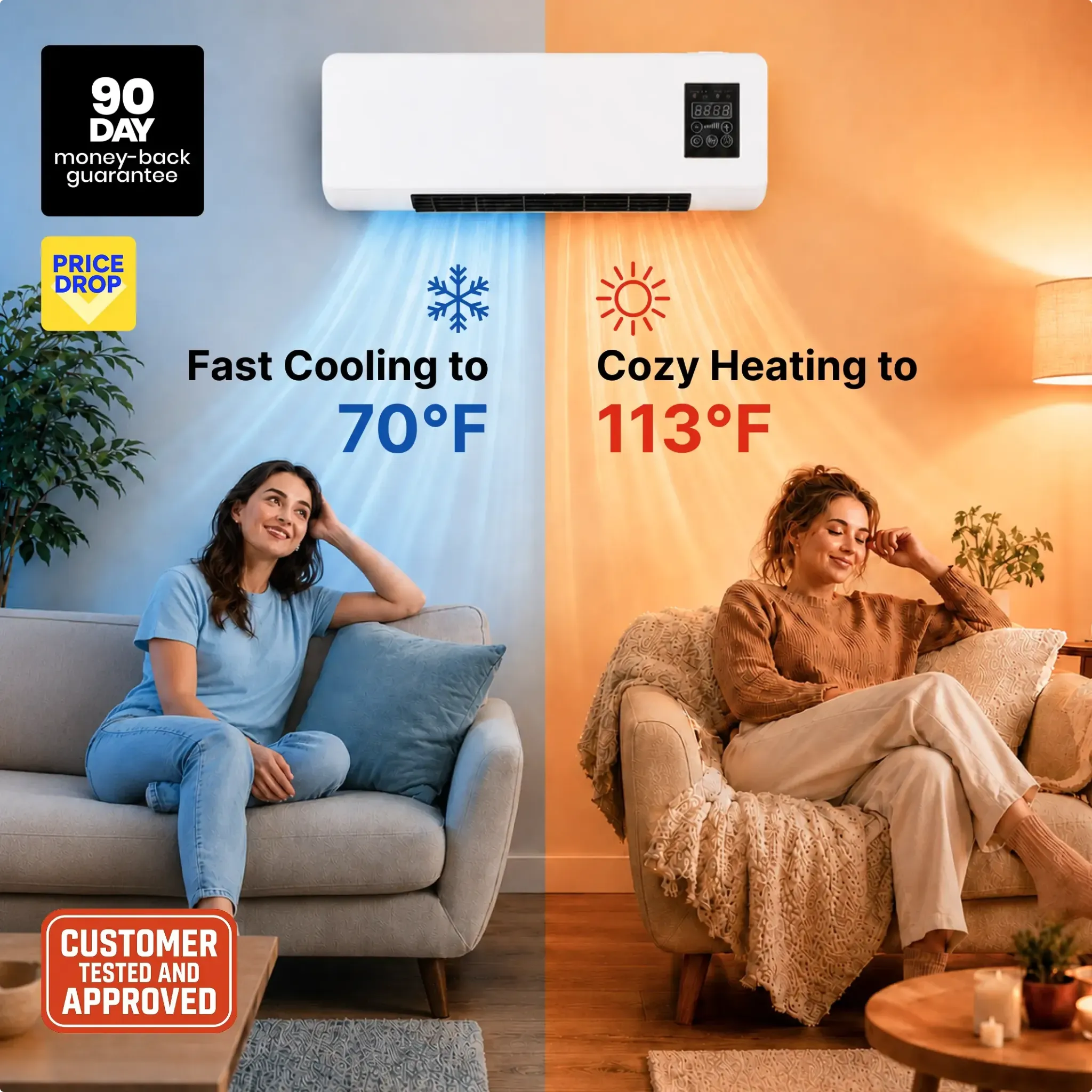 CoolCove cooling and heating room concept
